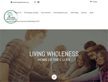 Tablet Screenshot of livingwholeness.org
